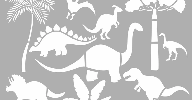 Sienų šablonas PRIMACOL MEGA DINOSAURS 537