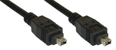 InLine Firewire 4-pin - Firewire 4-pin, 1m, Juodas (34443)