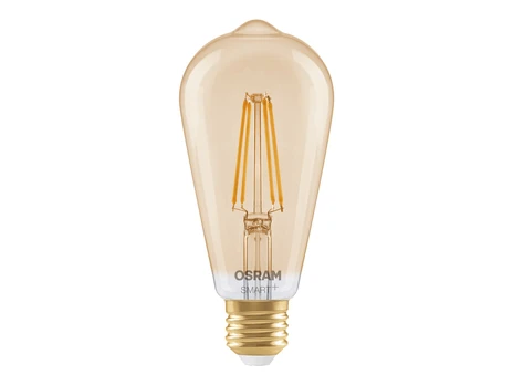 Osram SMART+ MATTER Filament Dimmable Classic Edison 53 824 Gold | E27 | 6 W | Warm Baltas | Wi-Fi