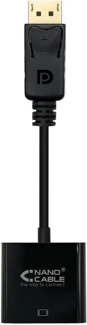 Displayport į Svga adapteris, 15cm, juodas