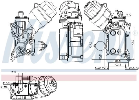 Alyvos radiatorius NISSENS NIS 91355