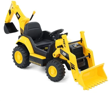 Akumuliatorinis ekskavatorius CAT Backhoe, geltonas