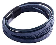 Marc Malone Timeless leather bracelet for men MCGB5037