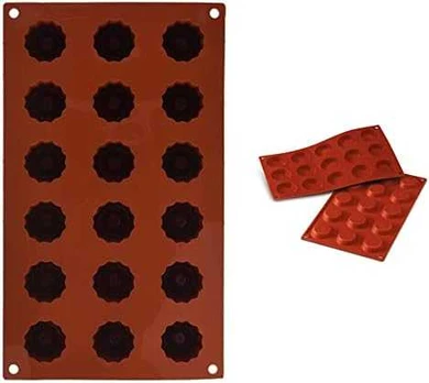 Silikomart silikoninė forma mini kanelėms 18d(d3,5xh3,5cm)