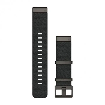 Acc,MARQ, QuickFit 22m, Jacquard Weave Nylon Strap,Hthrd Blk
