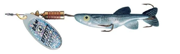 Sukriukė DAM Effzett Spinner Minnow Silver/Blue 7 g