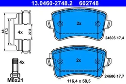 ATE 13.0460-2748.2 Brake pad set