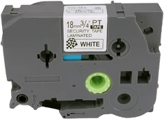 BROTHER TZESE4 18 BLACK ON WHITE SEC TAP kaina