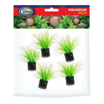 AQUA NOVA plastikinis augalas 3cm 5vnt