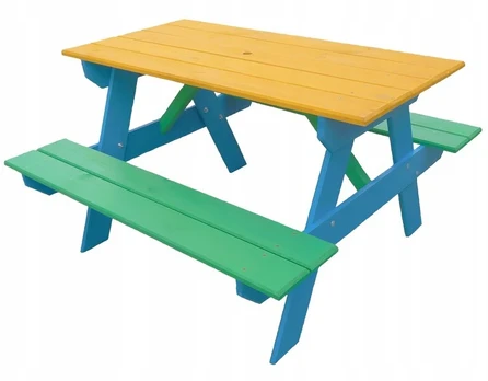 PIKNIKO STALAS VAIKAMS 100 CM S03 SPALVINGAS