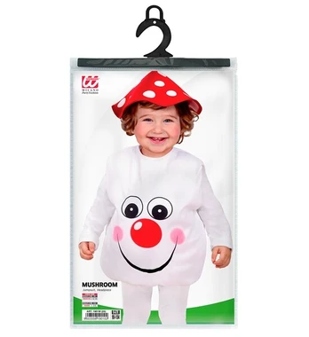 MUSHROOM (1-3 years) - (jumpsuit, headpiece)
