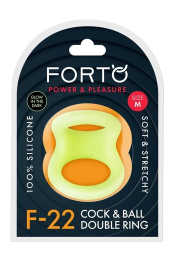 FORTO F-22 D Ring Medium Glow Premium Silicone Dual Support Ring