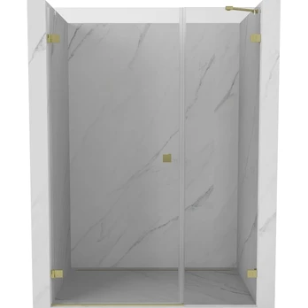 Dušo durys Mexen Lunar-B Left, 150 cm x 200 cm, aukso
