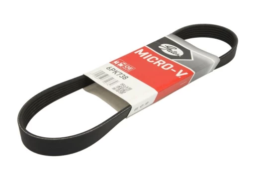 V formos rumbuoti diržai GATES 6PK738