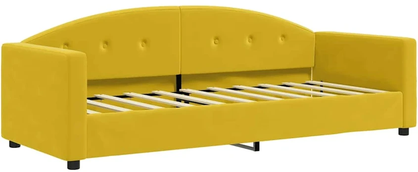Lova Sofa, geltonos spalvos, 80x200cm, aksomas