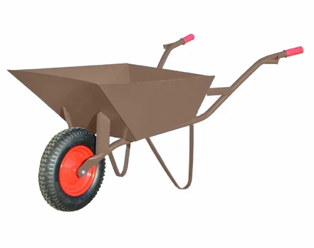 Construction wheelbarrow 85L/1.5mm brown