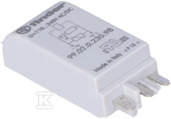 Finder MODUŁ EMC LED Žalias+WAR 110-240VAC/DC