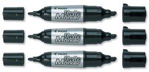 Pilot Pen Marker pilot twinmarker, jumbo, 2-i-1, sort