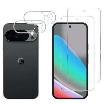 Grūdintas Stiklas Google Pixel 10 Pro ir Kameros Apsauga [2 pak.] Phonillico® Stiklo Apsaugos Filmas