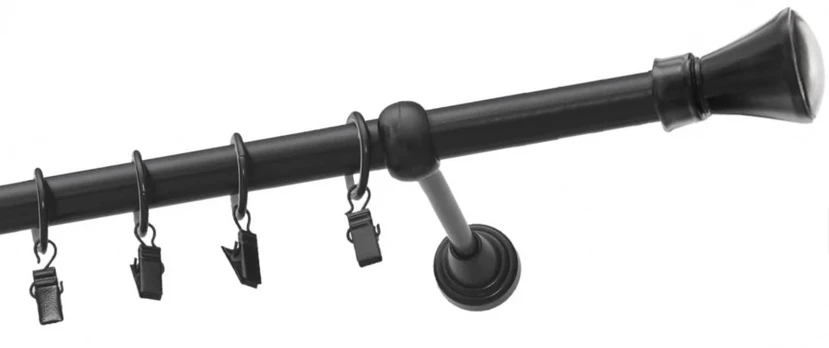 Karnizas Olimp Monako, 180 cm, Ø 19 mm, juoda