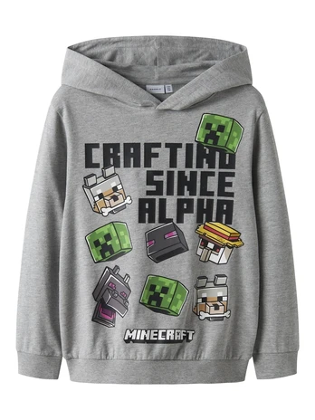 NAME IT MINECRAFT džemperis, 13252203-6e6e6e 146-152 cm