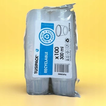 Plastikinis Pp indelis 300ml 100vnt apvalus