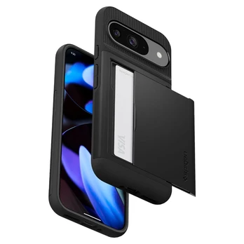 SPIGEN SLIM ARMOR CS GOOGLE PIXEL 9 | 9 PRO Juodas