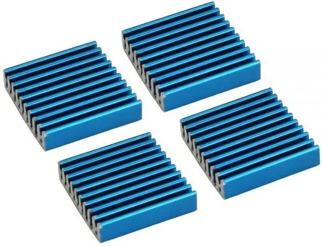InLine RAM Heat Sink self-adhesive cooling fins 4pcs, Blue (33955H)