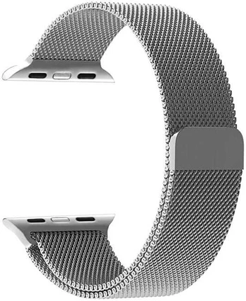 4Wrist Steel Milan Pull for Apple Watch - Sidabrinis 42/44/45 mm