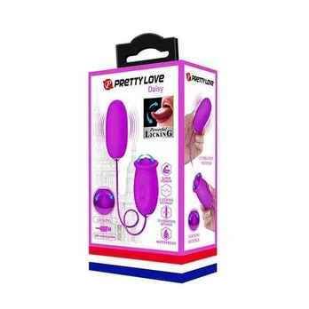 Pretty Love Daisy Dual Egg Rechargeable Device Violet Silicone