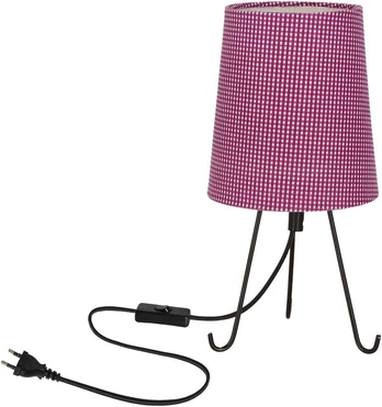 Smally table Lempa juodas 1x40 E14 lampshade parilla violetinė