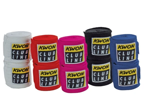 Bokso bintai KWON 2,5 m., įvairių spalvų