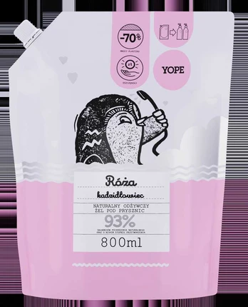 Yope dušo želė rožė ir smilkalai 800 ml