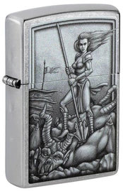 Žiebtuvėlis Zippo Medieval Mythological 48371, sidabro
