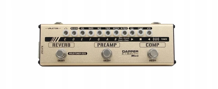 Valeton Dapper Acoustic Mini - gitaros efektas