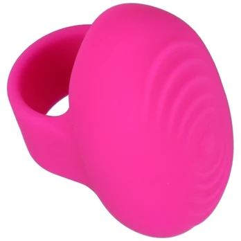 Doc Johnson CalExotics Finger Vibe Rožinė - Rechargeable Silicone Stimulation Ring