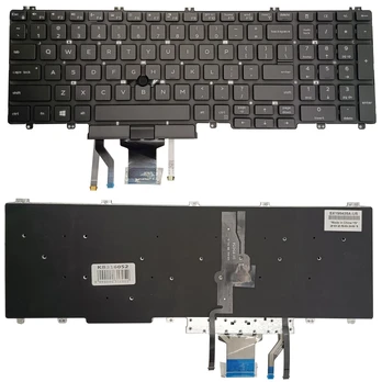Klaviatūra DELL Latitude 5500, su pašvietimu ir "trackpoint"