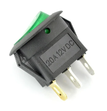 On-Off IRS-101-8C/D 12VDC/20A su apšvietimu - žalias
