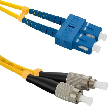 Qoltec Patchcord światłowodowy SC/UPC - FC/UPC | Singlemode | 9/125 | G652D | Duplex | 5m