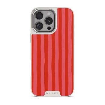 Pomegranate - iPhone 16 Pro Case, Elite Light (MagSafe) / Silver