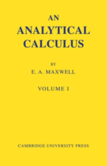 Analytical Calculus: Volume 1