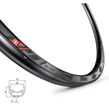 Ratlankis 28/29", MACH1 KLIXX, (622x23), 32H disk (juodas)