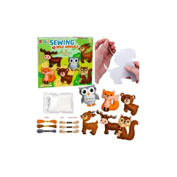 Lean Toys Siuvimo rinkinys (katės) 6 vnt.