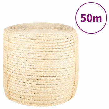 Virvė, 50m, 100% sizalis, 8mm