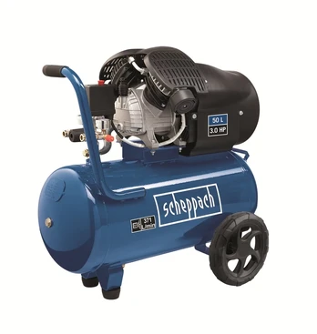 Scheppach HC 53 DC Dual-Piston Oil-Lubricated Compressor, 50 L