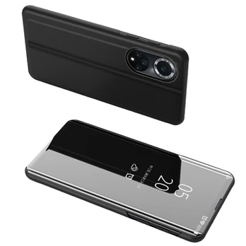 Dėklas Clear View Huawei nova 9 flip Juodas DZWT2129