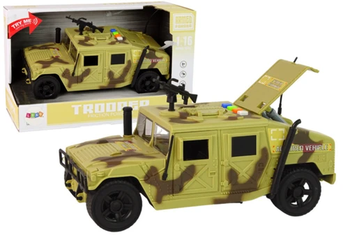 Žaislinis automobilis Lean Toys Armed Forces Trooper, 1:16, ruda