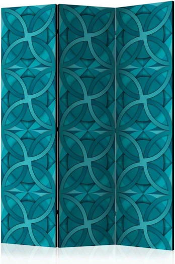 Artgeist Pertvara - Geometric Turquoise [Room Dividers]