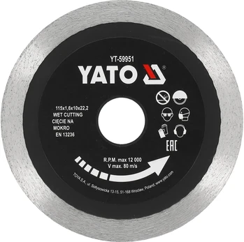 Yato DEIMANTINIS DISKAS 115MM KERAMIKAI