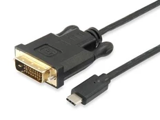 Equip USB kabelis Įranga Įranga USB-C St- > DVI g. 1.8m Polybeutel Juodas